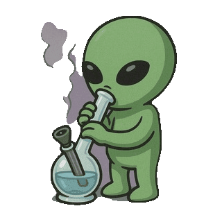 Smoking a bong
